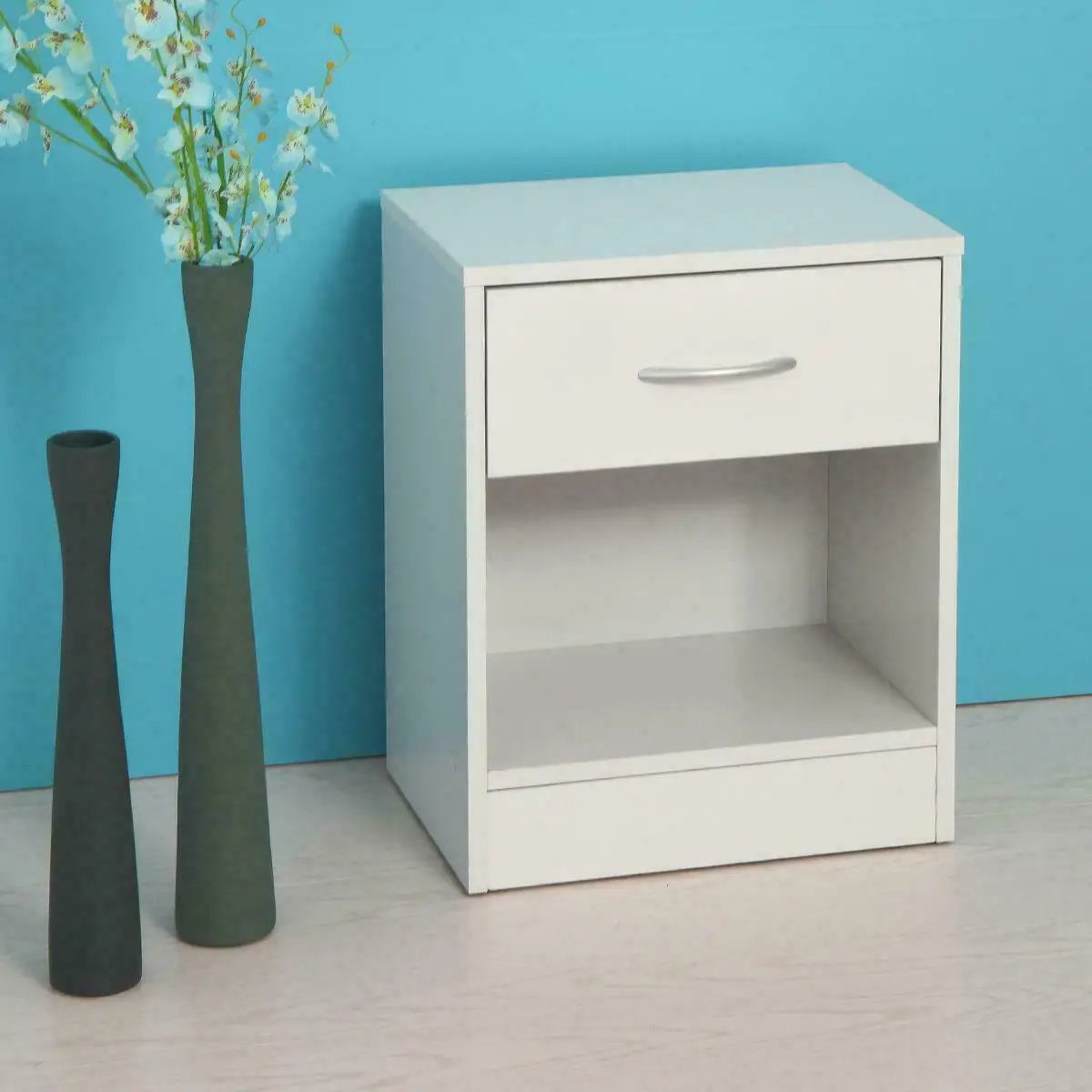 Set Of 2 Nightstand Wood End Table Bedroom Storage Coffee Side Bedside Table