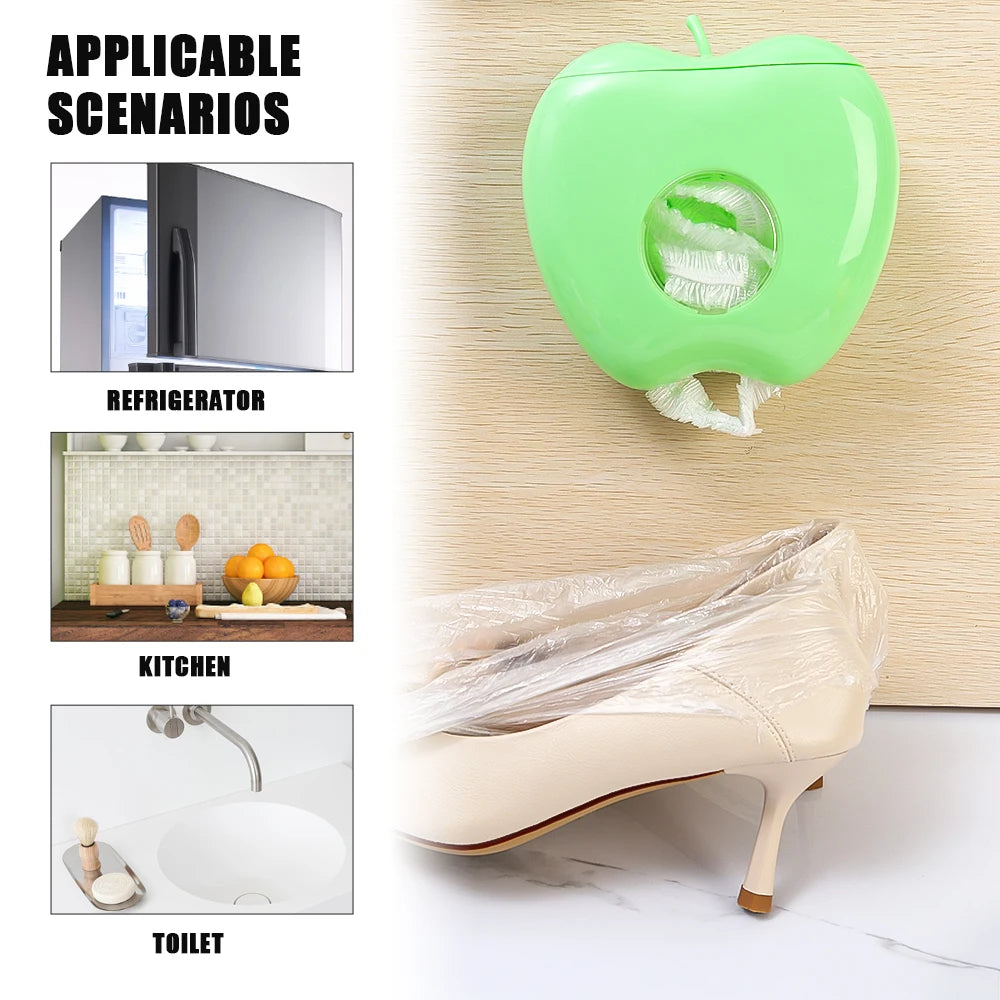 Wall Mounted Fresh Keeping Bag Storage Box Disposable Food Cover Storage Container Kitchen Organizer For Plastic Elastic Bag