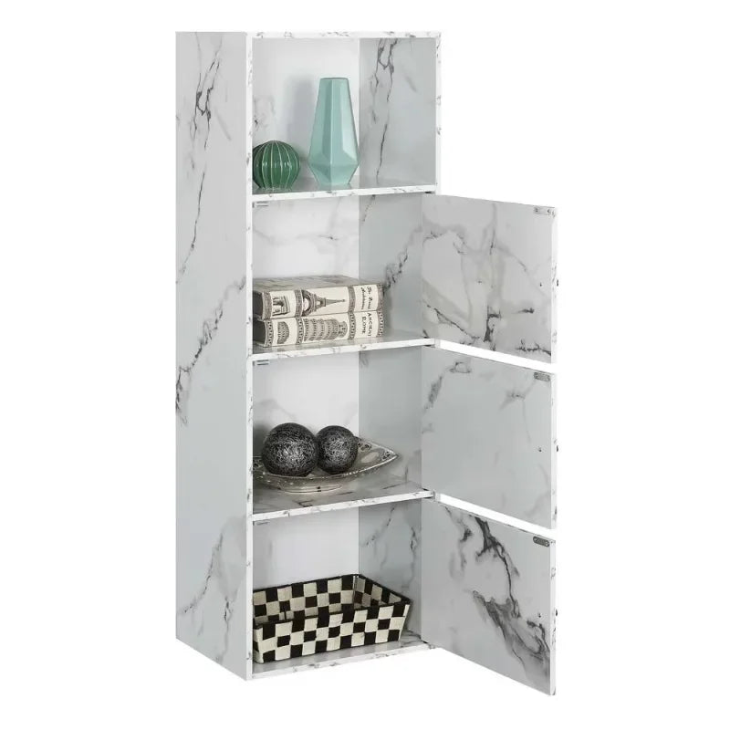 Convenience Concepts Xtra Storage 3 Door Cabinet, Multiple Colors Living Room Cabinets Storage Cabinet