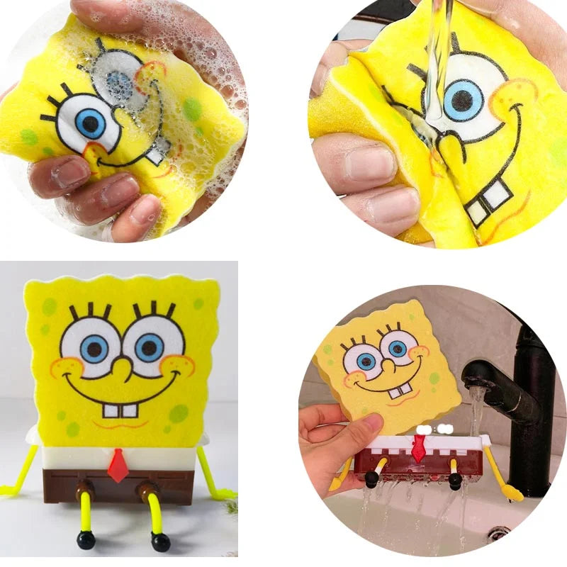 Kitchen Storage Cartoon Spongebobs Sponge Holder Sink Drain Rack Basket Household Supply Accessories Cocina Gadgets Cozinha