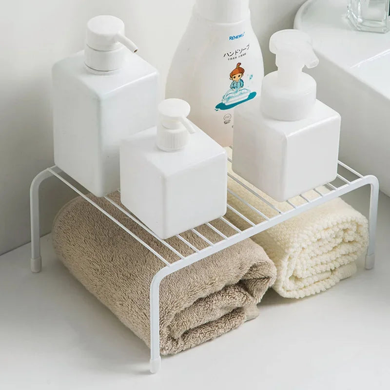 Iron Kitchen Storage Rack Closet Shelf Dish Drying Rack Spice Jars Holder Seasoning Bottles Shelves Spice Rack Kitchen Organizer