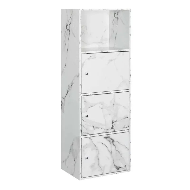 Convenience Concepts Xtra Storage 3 Door Cabinet, Multiple Colors Living Room Cabinets Storage Cabinet