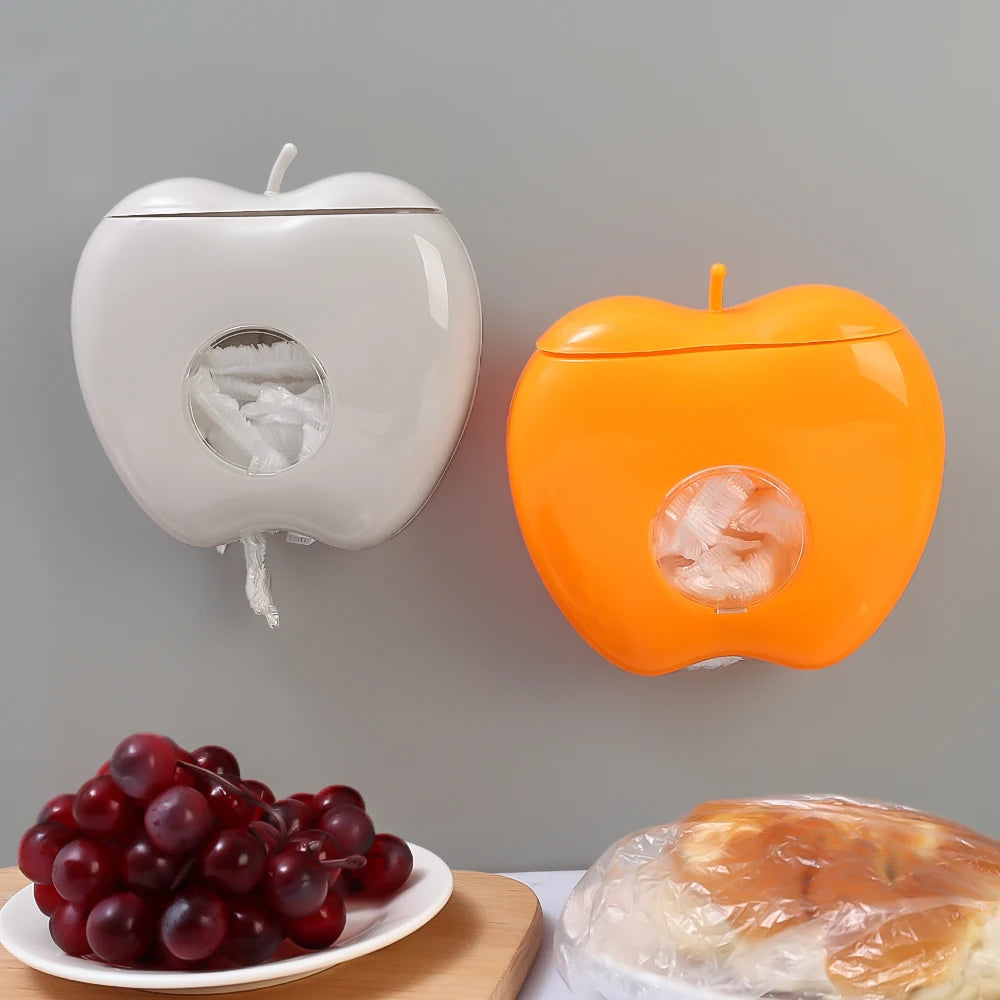 Wall Mounted Fresh Keeping Bag Storage Box Disposable Food Cover Storage Container Kitchen Organizer For Plastic Elastic Bag