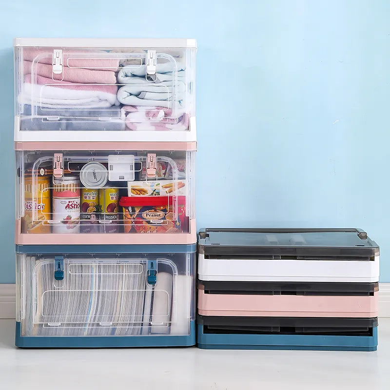 Transparent storage box extra large household clothes quilt bedroom storage box living room children's toys extra large storage