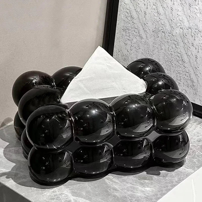 Luxurious Bubble Design Tissue Box Creative Paper Towel Dispenser for Kitchen and Living Room Tissue Box Cover for Living Room