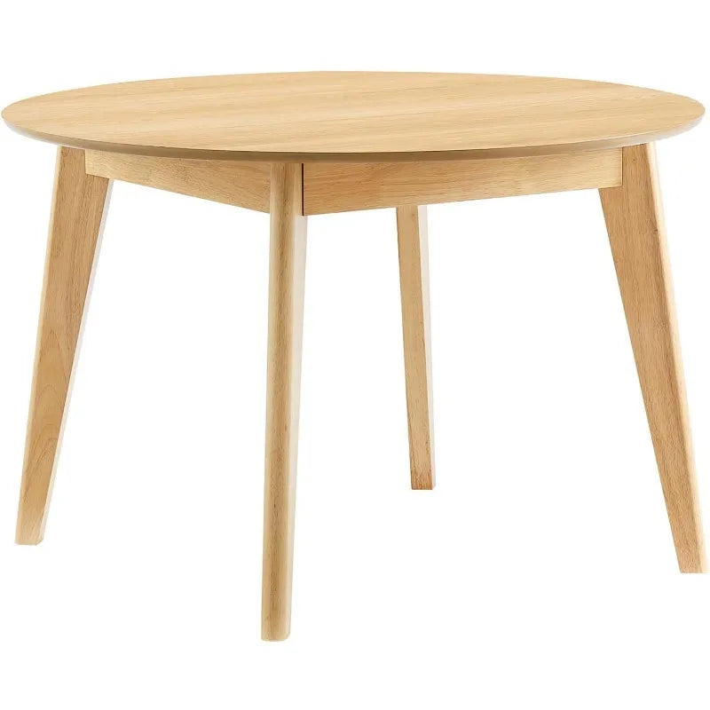Modway Vision 45" Round Wood Kitchen and Dining Table in Oak