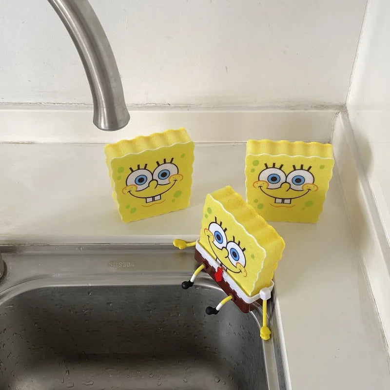 Kitchen Storage Cartoon Spongebobs Sponge Holder Sink Drain Rack Basket Household Supply Accessories Cocina Gadgets Cozinha