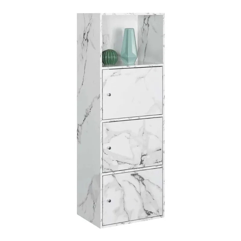 Convenience Concepts Xtra Storage 3 Door Cabinet, Multiple Colors Living Room Cabinets Storage Cabinet