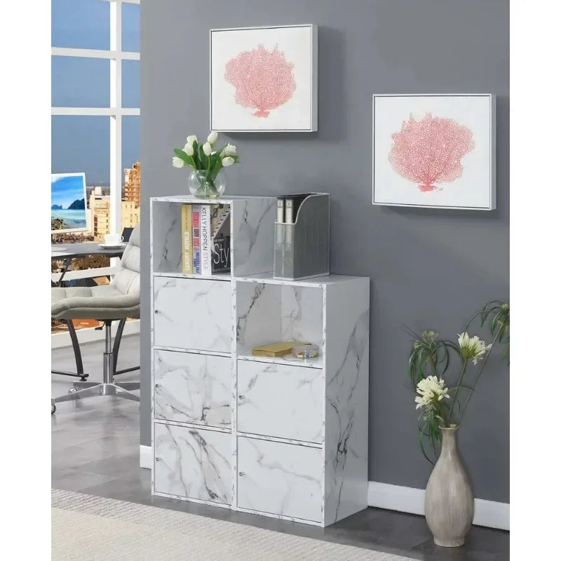 Convenience Concepts Xtra Storage 3 Door Cabinet, Multiple Colors Living Room Cabinets Storage Cabinet