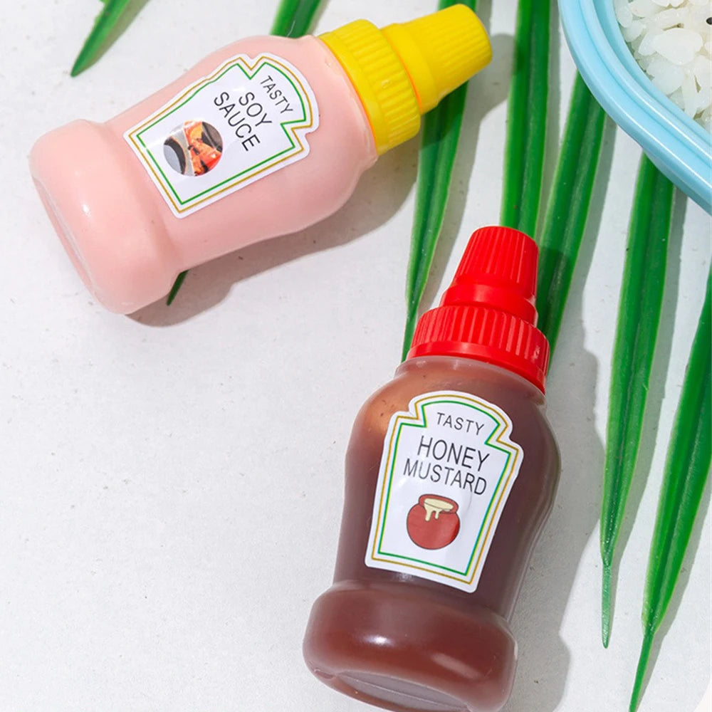 Mini Tomato Ketchup Bottle Portable Small Bento Honey Bottle Sauce Salad Squeeze Bottle Storage In Lunch Box Kitchen Gadgets
