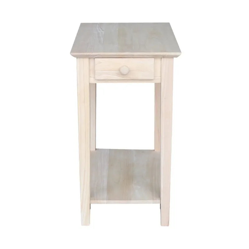 International Concepts Narrow End Table 14"D X 22"W X 25"H Small Table Bed Side Table Furniture Living Room