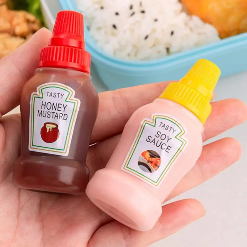 Mini Tomato Ketchup Bottle Portable Small Bento Honey Bottle Sauce Salad Squeeze Bottle Storage In Lunch Box Kitchen Gadgets