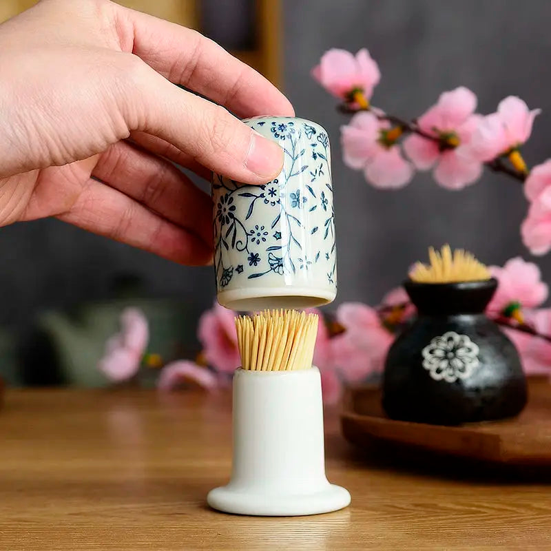 Japanese Restaurant Ceramic Toothpick Barrel, Light Luxury Toothpick Box, Ins Wind Toothpick Jar, Toothpick Bucket, Living Room