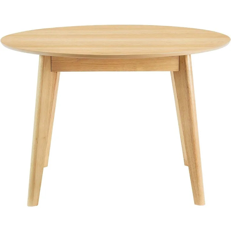 Modway Vision 45" Round Wood Kitchen and Dining Table in Oak