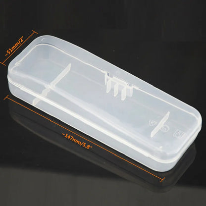 Universal Travel Men's Razor Case Shaving Machine Container Holder Shaver Box Transparent Plastic Razor Blades Storage Box 2019