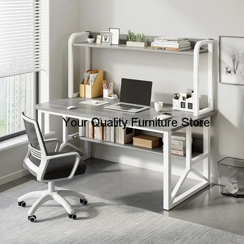 Nordic Wooden Desktop Computer Desks Bedroom Internet Cafe Gaming Desk Shelf Modern Simple Office Furniture Home Reading Desk