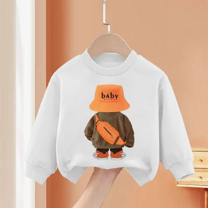 Korean Kids Set Autumn Children Clothes Cotton Sweater+Sports Pants Suit Girl Boy Fashion Pullover Tops Outfits Baby Sweatshirt