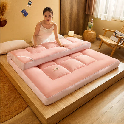 Soft Comfortable Fold Single Double Tatami Mattress Adults Bedroom Thick 10cm Topper Tatami Mattress Twin Queen King Size Mats