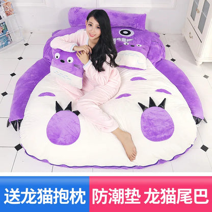 Lazy Mattress Single Cartoon Comfortable Mats Lovely Creative Small Bedroom Sofa Bed Chair Suitable For Both Children And Adult