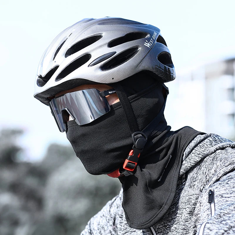 WEST BIKING Winter Fleece Cycling Cap Hat Windproof Men Women Sport Scarf Balaclava Ski Bicycle Motorcycle Running Neck Warmer