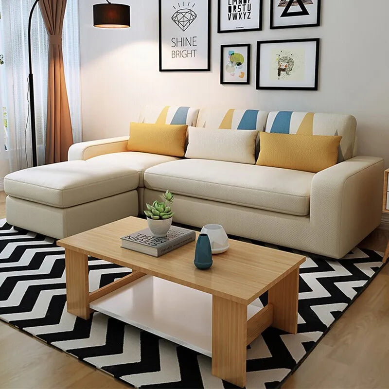 BBB Modern simple sectional fabric sofa living room