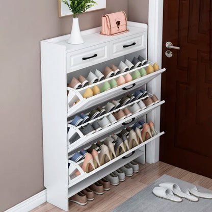 Organizers Thin Shoe Cabinet Hallway Closet Modern Wooden Auvent Shoe Rack Display Zapateros Organizadores Hotel Furniture