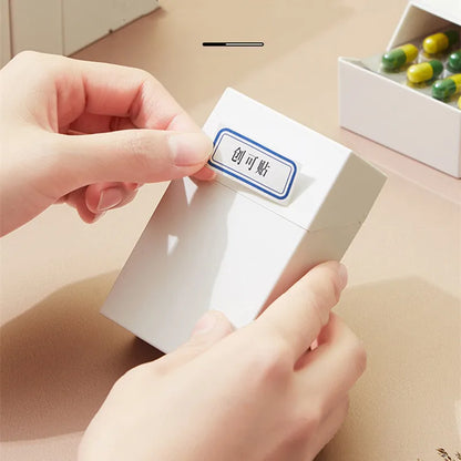 Flip Lid Desktop Storage Box White Mini Idol Photo Card Orangizer Small Stationery Pill Boxes Container Rawer Sorting Organizer