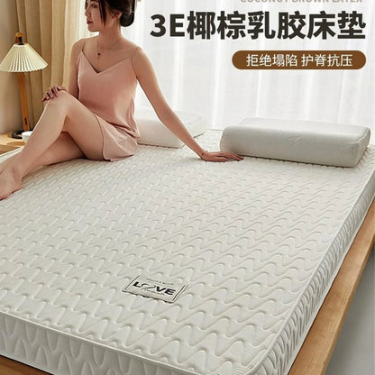 Coconut latex mattress cushion for home bedroom thickened bed mattress for student dormitory single room tatami hard mat