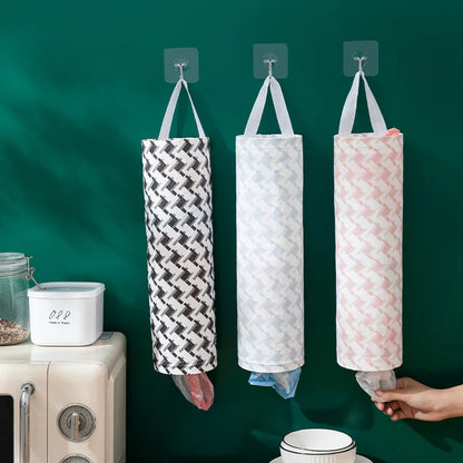 Kitchen Organizer Garbage Bag Storage Bag Kitchen Accessories Plastic Bag Hanging Garbage Collection Storage Bag