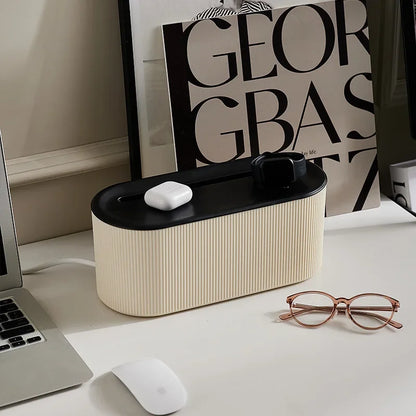 Living Room Storage Box Power Cord Plug Board Storage Box Bedroom Charging Data Cable Power Socket Sorting Cable Box