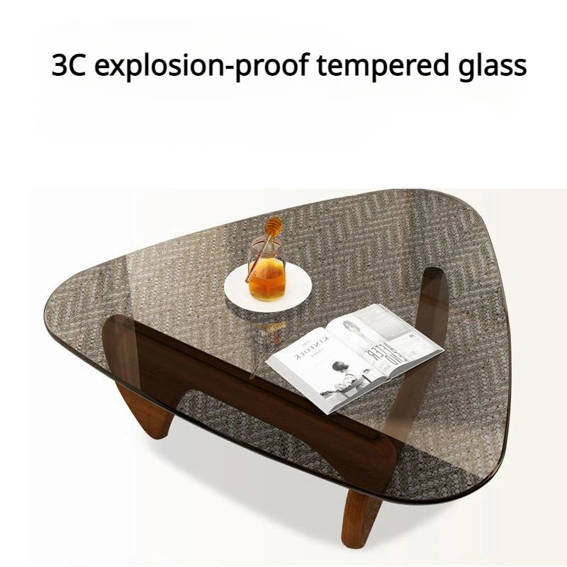 Transparent Tempered Glass Coffee Table Modern Coffee Tables For Small Apartment Living Room Center Table Wood Center Table