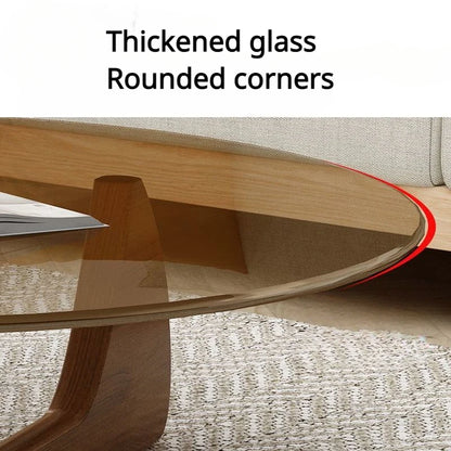 Transparent Tempered Glass Coffee Table Modern Coffee Tables For Small Apartment Living Room Center Table Wood Center Table