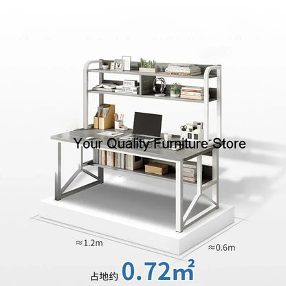 Nordic Wooden Desktop Computer Desks Bedroom Internet Cafe Gaming Desk Shelf Modern Simple Office Furniture Home Reading Desk