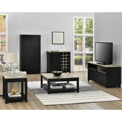 Better Homes & Gardens Langley Bay End Table, Black Wood Table  Coffee Table  Tea Table  Side Table  Center Table Living Room