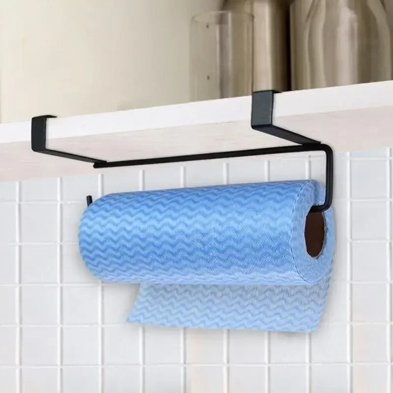 Multifunctional Kitchen Storage Tools White Black Toilet Shelf Paper Roll Rack Home Organizer Tissue Hanger 2024