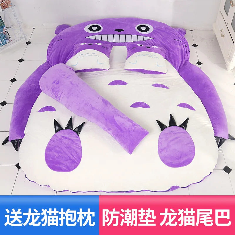 Lazy Mattress Single Cartoon Comfortable Mats Lovely Creative Small Bedroom Sofa Bed Chair Suitable For Both Children And Adult