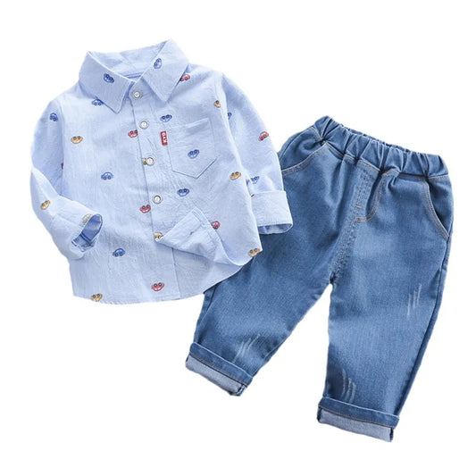 New Spring Autumn Baby Boys Clothes Suit Infant Outfits Children Shirt Pants 2Pcs/Sets Toddler Casual Costume Kids Tracksuits