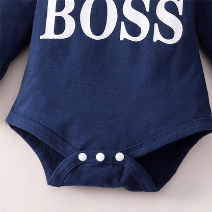 Spring&Autumn 0-24 Months Newborn Baby Boy 2PCS Clothes Set Long Sleeve Hoodie Jumpsuit Pants Toddler Boy Outfit Baby Costume