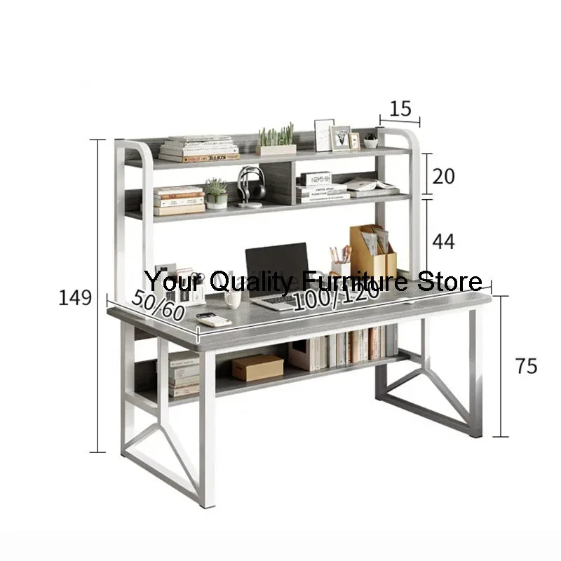 Nordic Wooden Desktop Computer Desks Bedroom Internet Cafe Gaming Desk Shelf Modern Simple Office Furniture Home Reading Desk