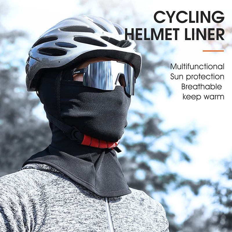 WEST BIKING Winter Fleece Cycling Cap Hat Windproof Men Women Sport Scarf Balaclava Ski Bicycle Motorcycle Running Neck Warmer