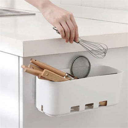 White Drawer Type Cabinet Shelf Seam-free Pull-out Storage Storage Box Multi-function Retractable Kitchen Cabinet Pp