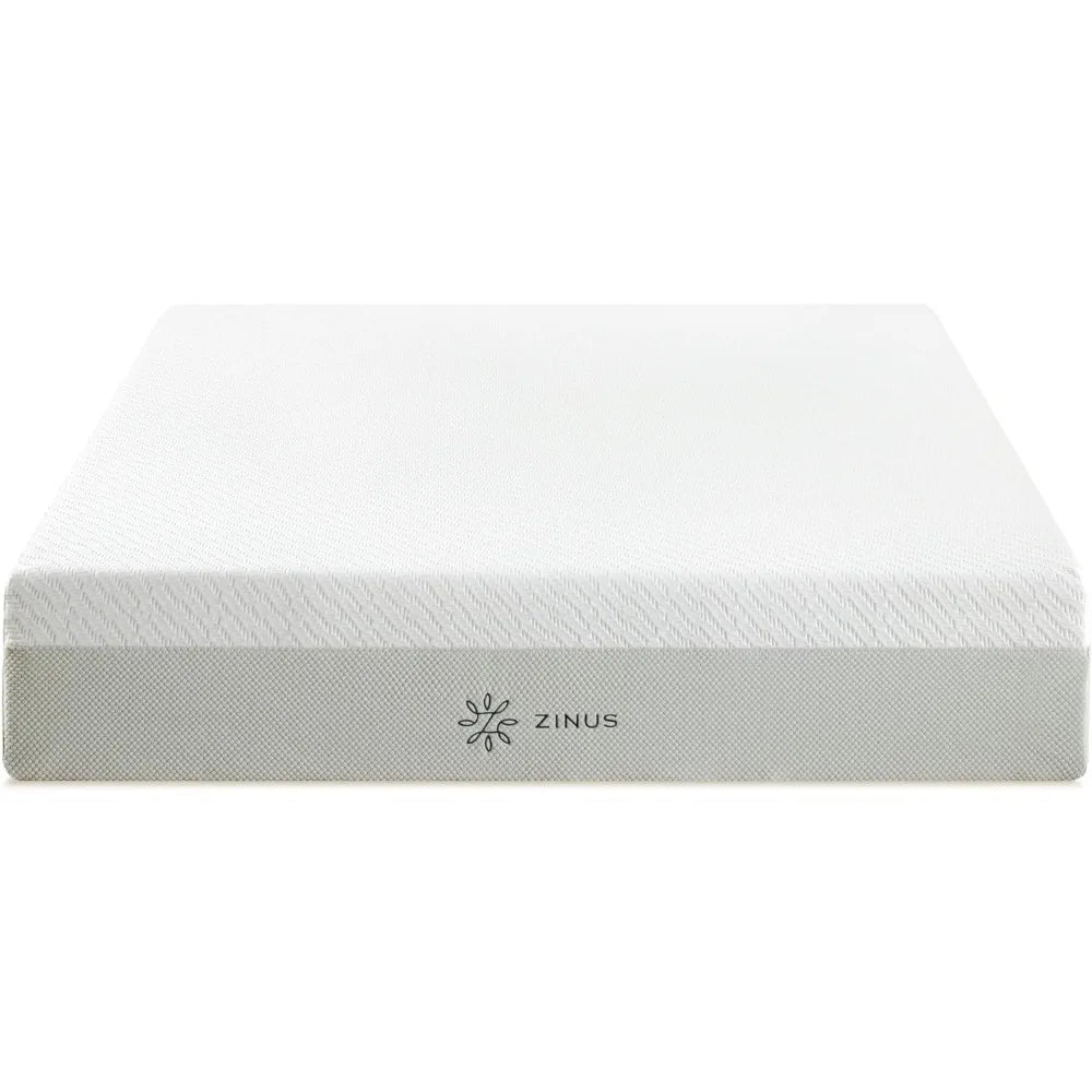 8 Inch Green Tea Luxe Memory Foam Mattress Pressure Relieving CertiPUR-US Certified Bed-in-a-Box Freight Free Mattresses Bedroom