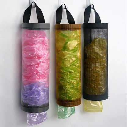 Garbage Bag Storage Kitchen Garbage Organizer Plastic Bag Holder Organizing Hanging Garbage Collection Storage Bag