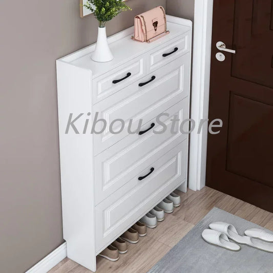 Organizers Thin Shoe Cabinet Hallway Closet Modern Wooden Auvent Shoe Rack Display Zapateros Organizadores Hotel Furniture