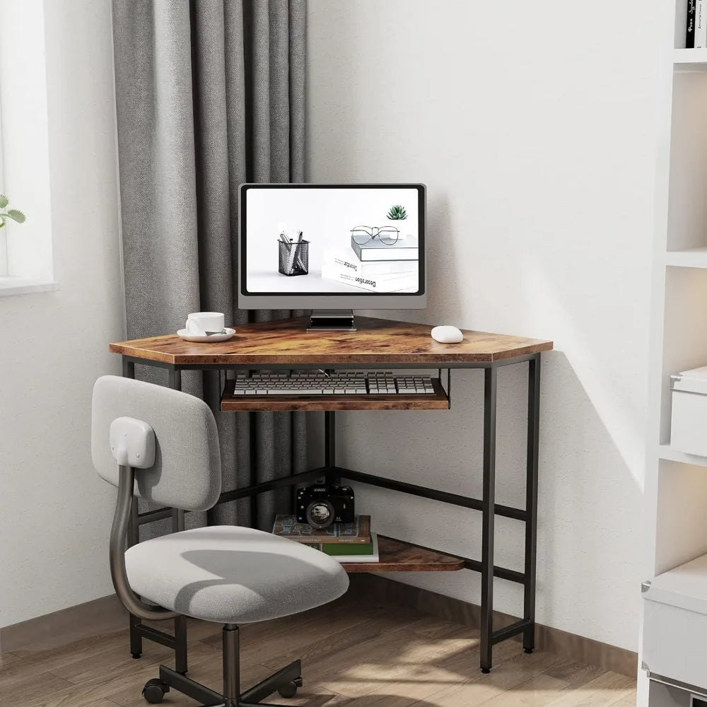 Corner Computer Desk Dressing Table Dresser Writing Workstation Simplest Gaming Desk Home Office Small Spacefreight Free Bedroom