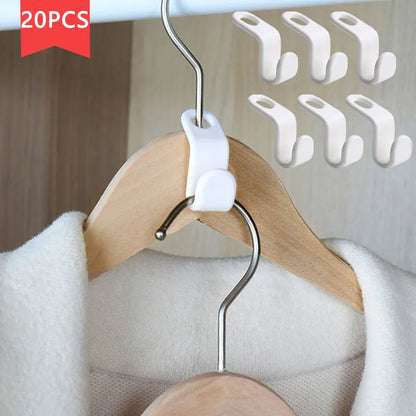 Multi-function Wardrobe Space-saving Hanger Hook Coat Hook Plastic Closet Stack Hanger Rack Bedroom Storage Wardrobe Organizer