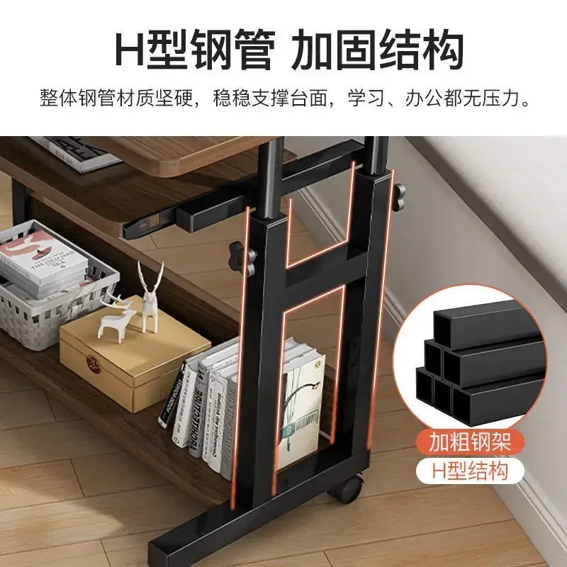 Lift Computer Desk Bedroom Removable Bedside Sofa Side Table Home Desk Student Laptop Dormitory Table