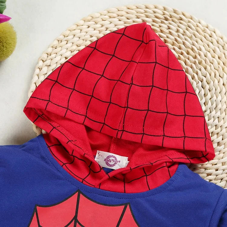 Children Spiderman Clothing Sets Baby Boys Hoodies Sweatshirt+Pants 2Pcs Tracksuits Clothes Children Festival Cosplay Costume