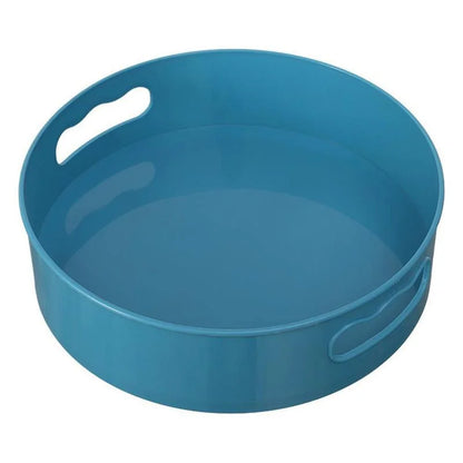 Multifunctional 360 Degree Rotating Tray Kitchen Bowl Spice and Seasoning Organizer Plastic Anti Slip Storage Box Bathroom Tray